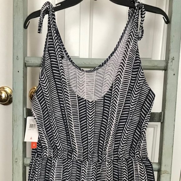 Natural By KNOWN SUPLY PETRA Organic Cotton Jumpsuit Romper (M) Lavender/Blue - Picture 8 of 10